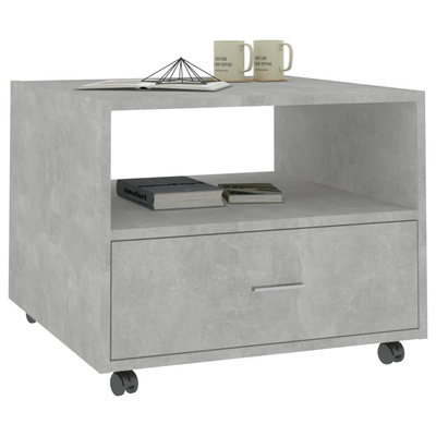 vidaXL Stolik kawowy, betonowy, 55,5x55x45 cm, materiał drewnopochodny