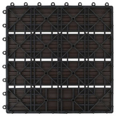 Płytka Tarasowa 11 pcs Ciemny brąz 30 x 30 cm