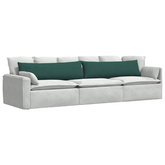 Poduszki na sofę 2 pcs Ciemna zieleń 145 x 40 cm tkanina
