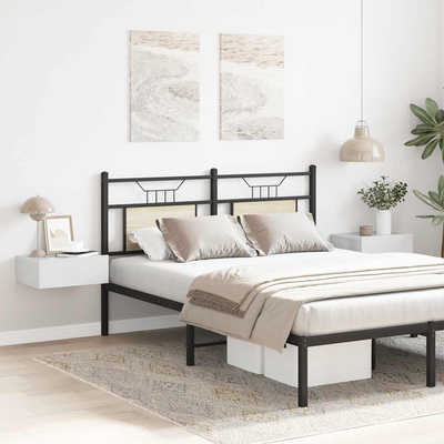 Wiszące szafki nocne, 2 szt., białe, wysoki połysk, 40x30x15 cm