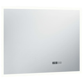 vidaXL Lustro łazienkowe z LED, czujnikiem dotyku i zegarem, 80x60 cm