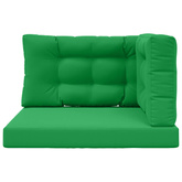 Poduszka do sofy na zewnątrz 3 pcs Zielony Poliester