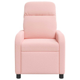 Fotel recliner różowy Bouclé