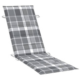 vidaXL Leżaki z poduszkami i stolikiem, 2 szt., lite drewno akacjowe