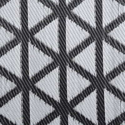 vidaXL Dywan zewnętrzny, czarny, 140 x 200 cm, PP