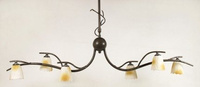 Lampa sufitowa Candellux 36-84838 Mikado plafon 6*40W G9 patyna