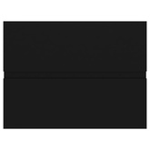 Szafka z wbudowaną umywalką, czarna, materiał drewnopochodny