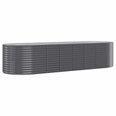 vidaXL Podwyższona donica, stal malowana proszkowo 322x100x68 cm
