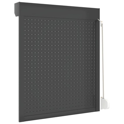 vidaXL Roleta zewnętrzna, aluminiowa, 100 x 120 cm, antracytowa