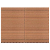 Płytka Tarasowa 6 pcs Brązowy 60 x 30 cm