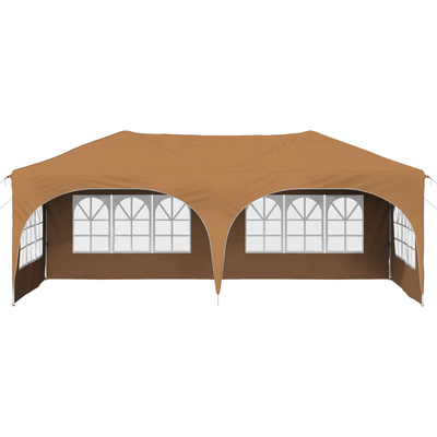 Namiot imprezowy rozkładany 575 x 288 x 245 cm Beżowy