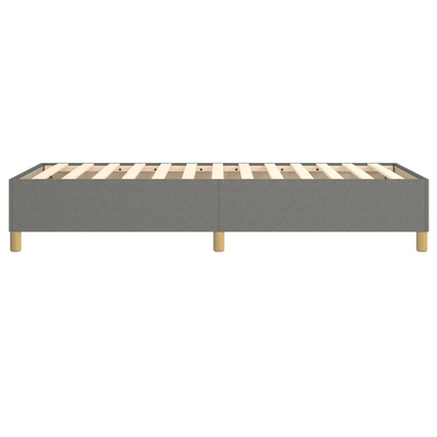 vidaXL Rama łóżka, ciemnoszara, 90 x 200 cm, tapicerowana tkaniną model standard
