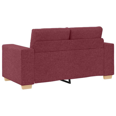Sofa dwuosobowa, wino czerwone, 160x77x82 cm, tkanina