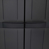 Szafka ogrodowa, czarna, 65x37x165 cm, PP
