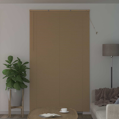 Żaluzja wenecka Jasnobrązowy ze wzorem 213 x 160 cm 25 mm PVC