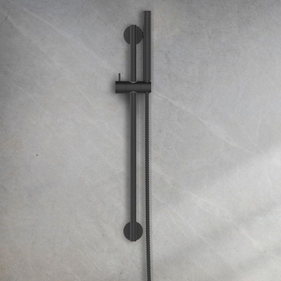 Zestaw natryskowy na drążku alonia mat, czarny 1f AU-70-Z04-V Invena