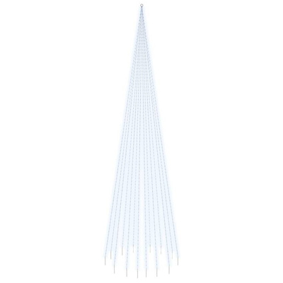 vidaXL Choinka do montażu na maszcie, 1134 zimnych białych LED, 800 cm