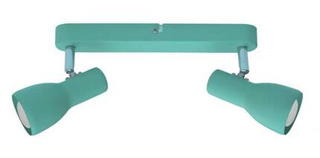 Lampa sufitowa Picardo regulowana 2-punktowa metalowa miętowa E14
