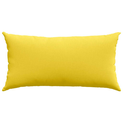 Poduszki na sofę 2 pcs Jasnożółty 80 x 40 cm tkanina