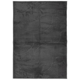 vidaXL Dywan IZA z krótkim włosiem, antracytowy, 140x200 cm