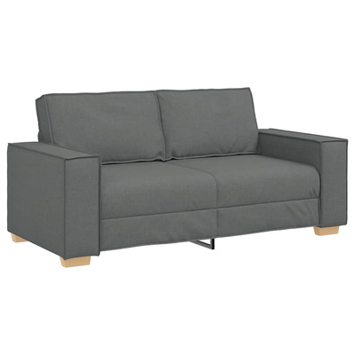 Sofa 2-osobowa Ciemnoszara 180x78x84 cm Tkanina