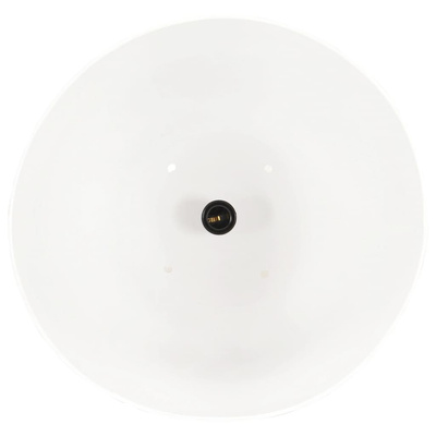 Industrialna lampa wisząca, 25 W, biała, okrągła, 42 cm, E27