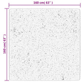 vidaXL Dywan z długim włosiem PAMPLONA, beżowo-antracytowy, 160x160 cm