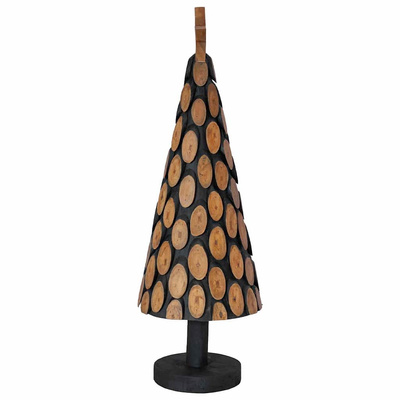 Choinka z podstawą Brązowy 90 cm Lite drewno tekowe