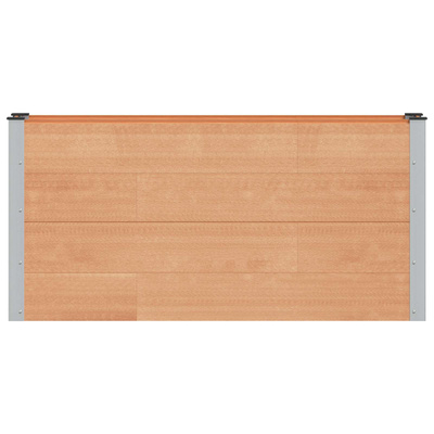 Podniesiona rabata ogrodowa brązowy 150 x 30 x 72 cm