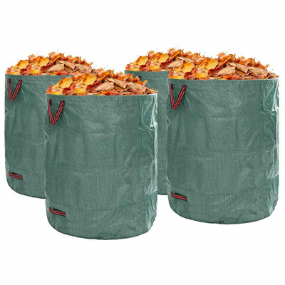 Torby na odpady do ogrodu 4 pcs Zielony 79 x 79 x 99,5 cm