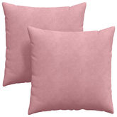 Poduszki na sofę 2 pcs Różowy 80 x 80 cm Tkanina sztruksowa