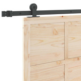 Drzwi przesuwne 80 x 208 cm Lite drewno sosnowe naturalny