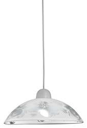 Lampa wisząca Beris szklana pojedyncza z kloszem do kuchni E27