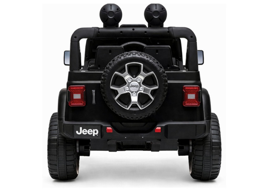 Auto na Akumulator Jeep Rubicon Światła LED MP3 Pilot 4x4 Czarny