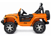 Auto na Akumulator Jeep Rubicon Światła LED MP3 Pilot 4x4 Pomarańczowy
