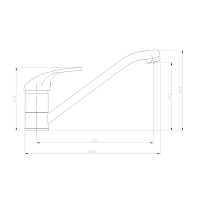 Bateria zlewozmywakowa niska mitris czarna BZ-79-004-A Invena