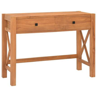 vidaXL Biurko z 2 szufladami, 100x40x75 cm, drewno tekowe