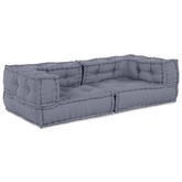 Modularna jednostka sofy 3 pcs Szary 140 x 70 x 36 cm tkanina