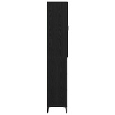 Highboard Czarny Dąb 69,5 x 34 x 180 cm Drewno inżynieryjne