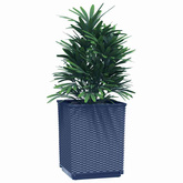 vidaXL Donice, 4 szt., ciemnoszare, 30x30x37 cm, polipropylen