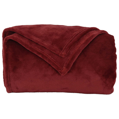 Koc Bordeaux Czerwony 130 x 150 cm Polar