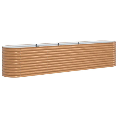 Podniesiony grządka Brązowy 400 x 80 x 81 cm Stal