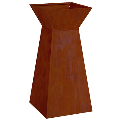 Donica słupowa 2 pcs Srebrny 35 x 35 x 73 cm