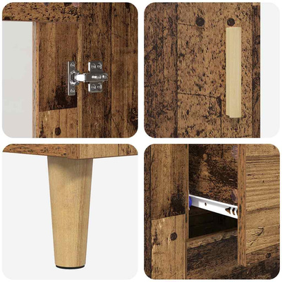 Highboard Stare drewno 69,5 x 34 x 180 cm Drewno inżynieryjne