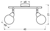 Lampa sufitowa led smd bolo chrom 92-67586