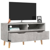 vidaXL Szafka pod TV, szarość betonu, 90x40x48,5 cm