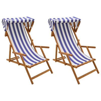 Fotel ogrodowy 2 pcs 3 Pozycja Lite Drewno Eukaliptusowe