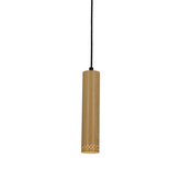 Lampa wisząca drewniana oprawa 25W GU10 25cm Tubo 31-78582