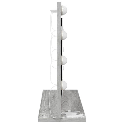 Lustro toaletowe Prostokątny Szary Sonoma 60 x 45 x 18 cm