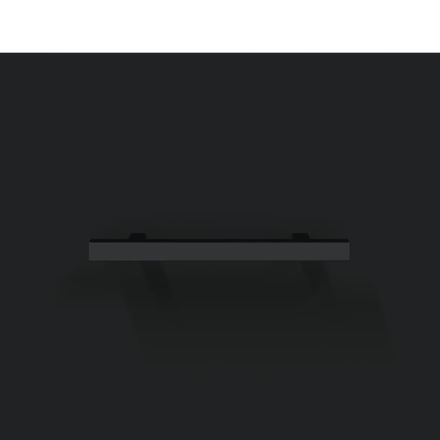 vidaXL Szafka pod TV, czarna, 150x36x30 cm, materiał drewnopochodny